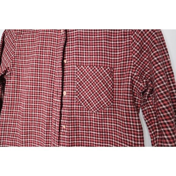 NWOT J. Crew Classic-fit shirt in prairie check flannel Size 0 - Picture 12 of 12